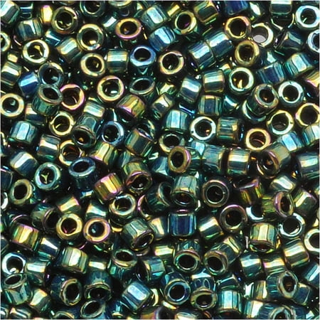 Miyuki Delica DB0027/DB027/DB27 11/0 Opaque Metallic Dark Green Iris 7.2g