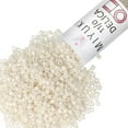 thumbnail image 1 of Miyuki Delica Seed Beads – Size 11/0 (1.6 mm), DB0211, Op Alabaster Luster, 7.2g, Approx. 1440 Beads, 1 of 2