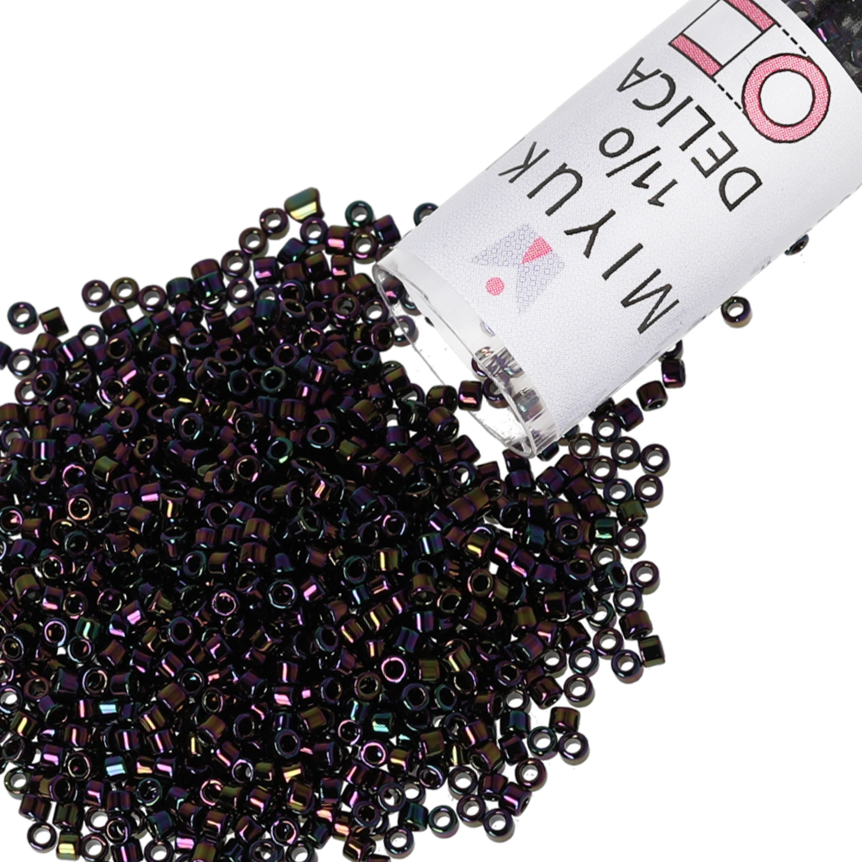 Miyuki Delica Seed Beads – Size 11/0 (1.6 mm), DB0004, Purple Iris, 7.2 g, Approx. 1440 Beads