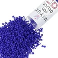 thumbnail image 1 of Miyuki Delica Seed Beads – Size 11/0 (1.6 mm), DB0756, Matte Opaque Royal Blue, 7.2 g, Approx. 1440 Beads, 1 of 7