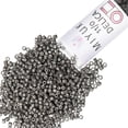 thumbnail image 1 of Miyuki Delica Seed Beads – Size 11/0 (1.6 mm), DB1175, Galvanized Matte Graphite, 7.2 g, Approx. 1440 Beads, 1 of 7