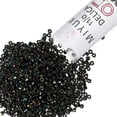 thumbnail image 1 of Miyuki Delica Seed Beads – Size 11/0 (1.6 mm), DB0003, Green Iris, .2 g, Approx. 1440 Beads, 1 of 7