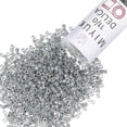 thumbnail image 1 of Miyuki Delica Seed Beads – Size 11/0 (1.6 mm), DB0081, Dark Gray-Lined AB, 7.2 g, Approx. 1440 Beads, 1 of 7