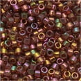 thumbnail image 1 of Miyuki Delica Seed Beads DB0103/DB103 11/0 Transparent Dark Topaz Gold Luster AB 7.2 Grams, 1 of 2