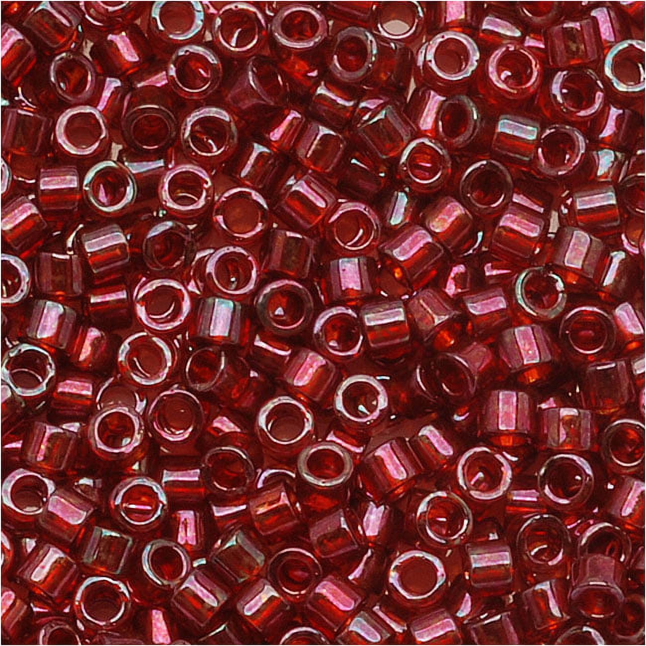 Miyuki Delica Seed Beads DB0105/DB105 11/0 Transparent Garnet Gold ...