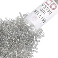 thumbnail image 1 of Miyuki Delica Seed Beads – Size 11/0 (1.6 mm), DB0114, Transparent Silver Gray Luster, 7.2 g, Approx. 1440 Beads, 1 of 7