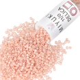 thumbnail image 1 of Miyuki Delica Seed Beads – Size 11/0 (1.6 mm), DB0207, Opaque Peach Luster, 7.2g, Approx. 1440 Beads, 1 of 7