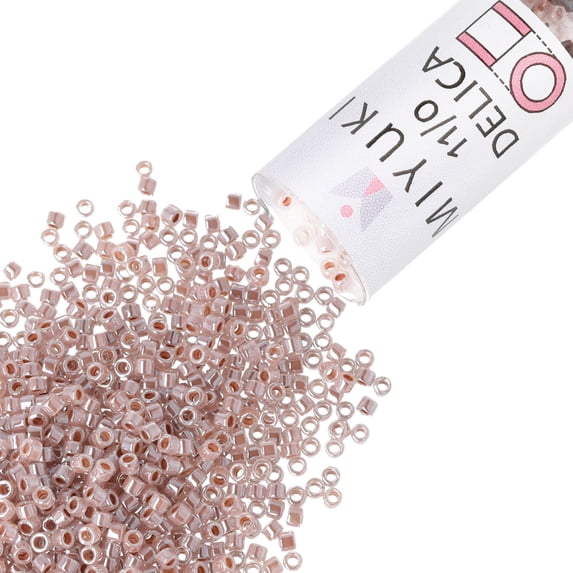 Miyuki Delica Seed Beads – Size 11/0 (1.6 mm), DB0256, Light Cinnamon Ceylon, 7.2 g, Approx. 1440 Beads