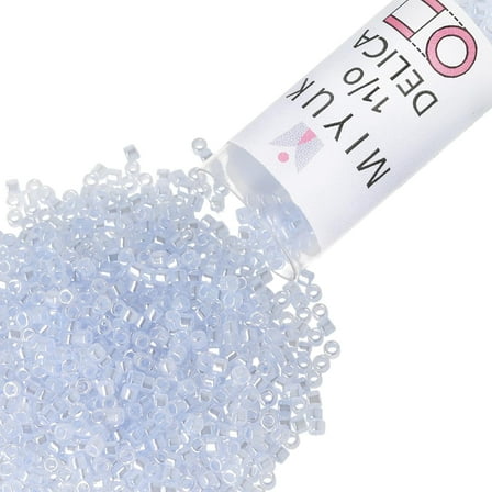 Miyuki Delica Seed Beads – Size 11/0 (1.6 mm), DB0257, Light Sapphire, 7.2 g, Approx. 1440 Beads