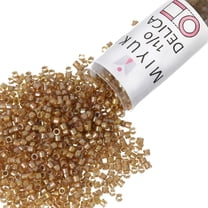 Miyuki Delica Seed Beads – Size 11/0 (1.6 mm), DB0288, White Saffron AB, 7.2 g, Approx. 1440 Beads