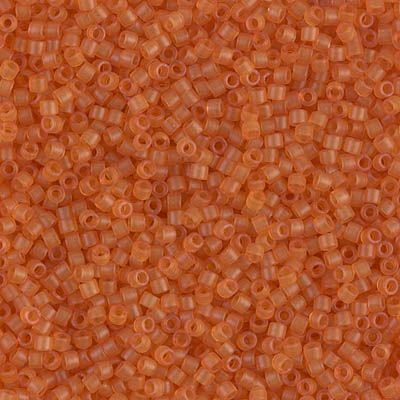 Miyuki Delica Seed Beads DB0781/DB781 11/0 Transparent Amber Semi-Frosted 7.2 Grams