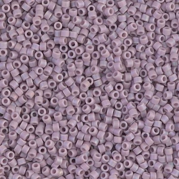 Miyuki Delica Seed Beads DB0875/DB875 11/0 Opaque Mauve Matte AB 7.2 Grams