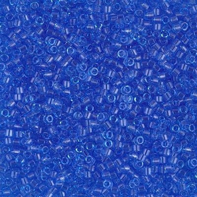 Miyuki Delica Seed Beads DB1110 11/0 Transparent Azure Blue 7.2 Grams