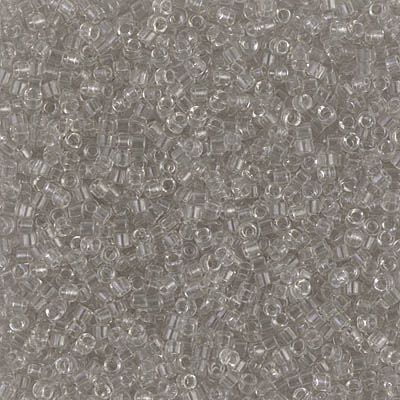 Miyuki Delica Seed Beads DB1111 11/0 Transparent Gray Mist 7.2 Grams