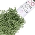 thumbnail image 1 of Miyuki Delica Seed Beads – Size 11/0 (1.6 mm), DB1585, Matte Opaque Avocado, 7.2 g, Approx. 1440 Beads, 1 of 7