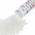 thumbnail image 1 of Miyuki Delica Seed Beads – Size 11/0 (1.6 mm), DB1701, Pearl Lined AB, 7.2 g, Approx. 1440 Beads, 1 of 7