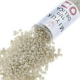 thumbnail image 1 of Miyuki Delica Seed Beads – Size 11/0 (1.6 mm), DB2362, Opaque Off White, 7.2 g, Approx. 1440 Beads, 1 of 7