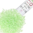 thumbnail image 1 of Miyuki Delica Seed Beads – Size 11/0 (1.6 mm), DB0237, Crystal/Light Green-Lined, 7.2 g, Approx. 1440 Beads, 1 of 7