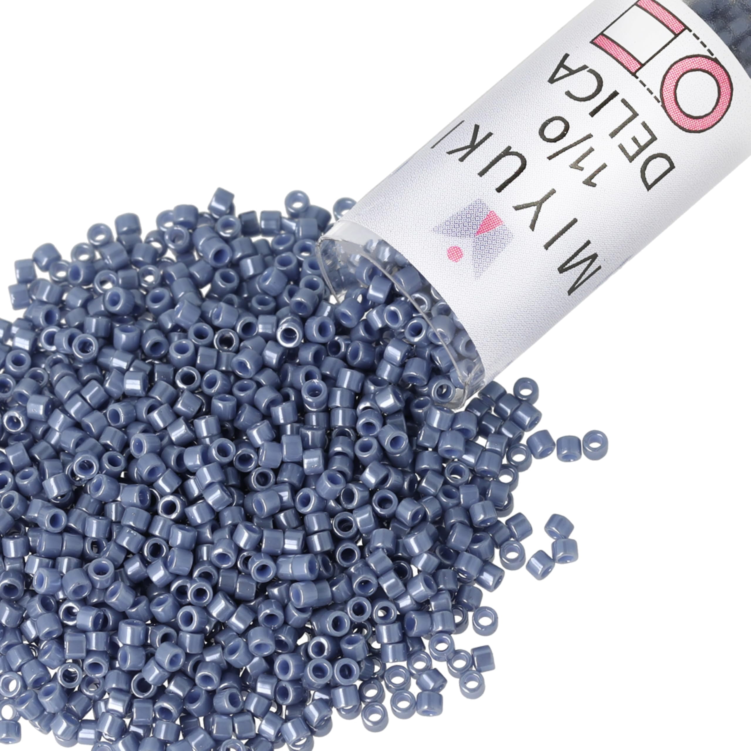 Miyuki Delica Seed Beads – Size 11/0 (1.6 mm), DB0267, Opq. Blueberry, 7.2 g, Approx. 1440 Beads