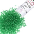 thumbnail image 1 of Miyuki Delica Seed Beads – Size 11/0 (1.6 mm), DB0746, Matte Transparent Green, 7.2 g, Approx. 1440 Beads, 1 of 7
