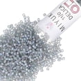 thumbnail image 1 of Miyuki Delica Seed Beads – Size 11/0 (1.6 mm), DB0863, Matte Gray AB, 7.2 g, Approx. 1440 Beads, 1 of 7