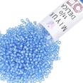 thumbnail image 1 of Miyuki Delica Seed Beads – Size 11/0 (1.6 mm), DB1784, White Sapphire AB, 7.2 g, Approx. 1440 Beads, 1 of 7