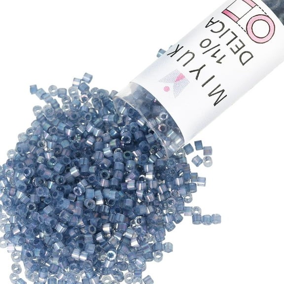Miyuki Delica Seed Beads – Size 11/0 (1.6 mm), DB1882, Silk Dyed Bayberry, 7.2 g, Approx. 1440 Beads