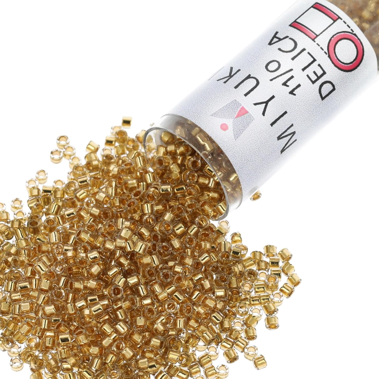 Miyuki Delica Seed Beads – Size 11/0 (1.6 mm), DB2525, Gold Plate ...