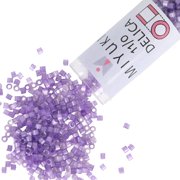 Miyuki Delica Seed Beads   Size 11/0, DB1809, Dyed Lilac Silk Satin, 6.8 g, Approx. 1360 Pcs