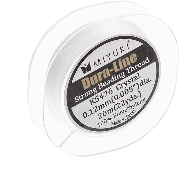 Miyuki Dura-Line 20m Crystal 0.12mm Strong Beading Thread for Jewelry Making