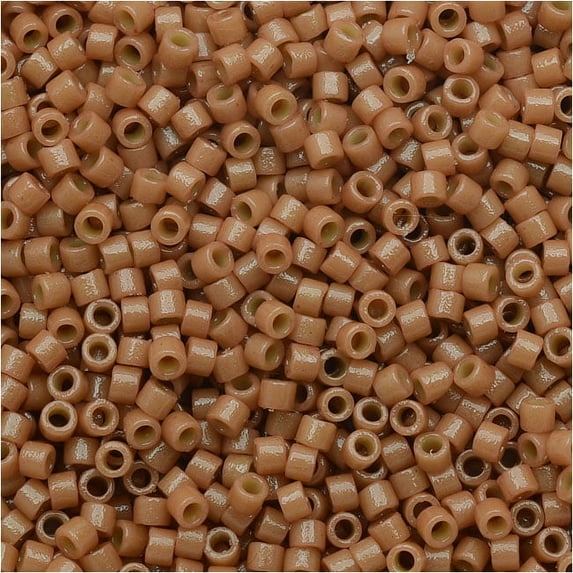 Miyuki Duracoat Delica, Japanese Seed Beads 11/0, 7.2g, Opaque Cedar Brown