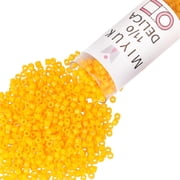 Miyuki Delica Seed Beads   Size 11/0 1.6 mm, DB2103, Duracoat Opaque Light Squash, 7.2 g, Approx. 1440 Beads