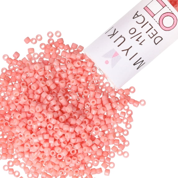 Miyuki Delica Seed Beads – Size 11/0 (1.6 mm), DB2113, Duracoat Opaque Lychee, 7.2 g, Approx. 1440 Beads