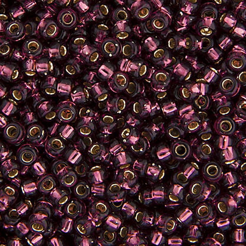 Miyuki Glass Seed Beads 11/0 (250g) DB0013 Silverlined Dark Smoky Amethyst