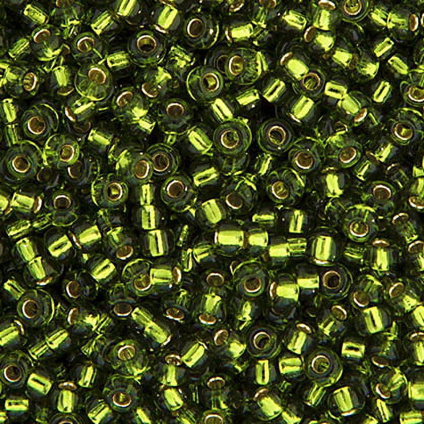 Miyuki Glass Seed Beads 11/0 (250g) DB0026 Silverlined Olive Bead for DIY