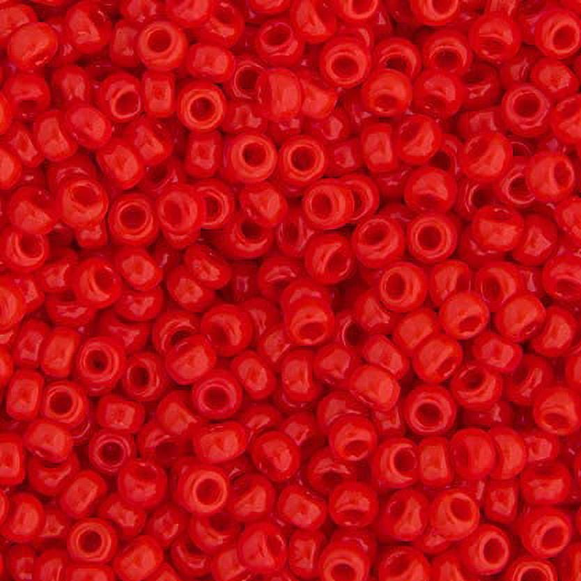 Miyuki Glass Seed Beads 11/0 (250g) DB0407 Opaque Red Vermillion Bead