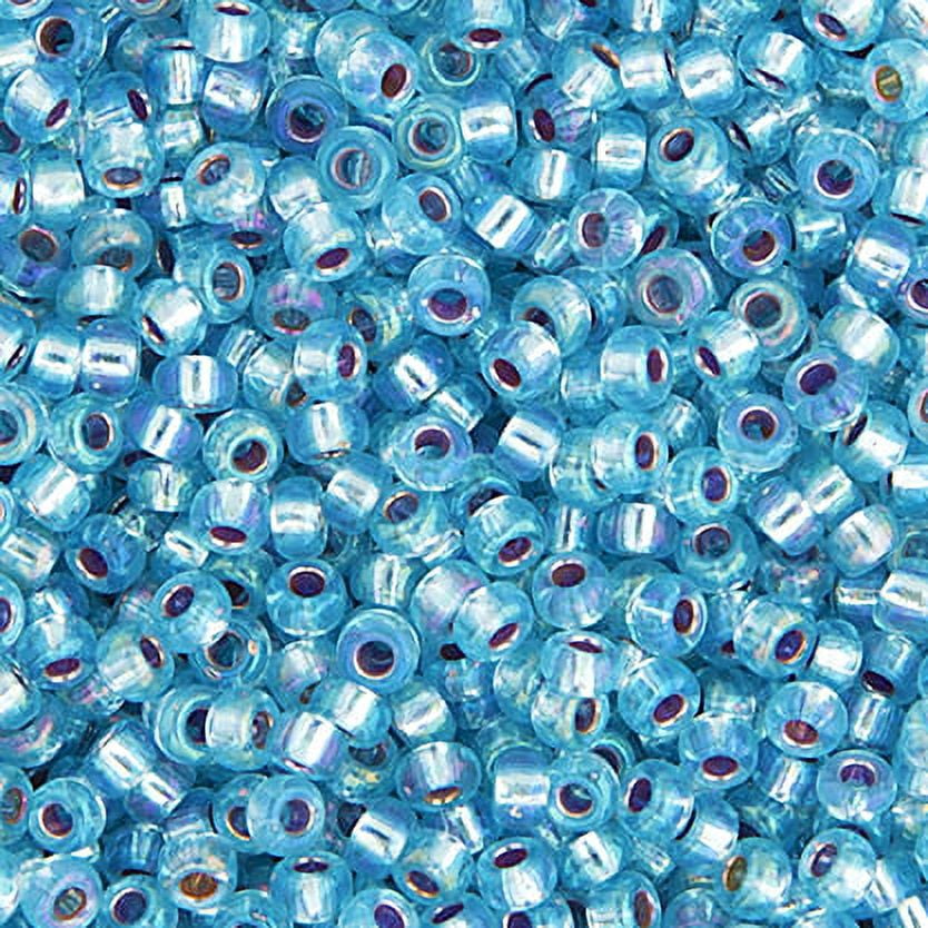 Miyuki Glass Seed Beads 11/0 (250g) DB1018 Silverlined Aqua AB Bead for DIY