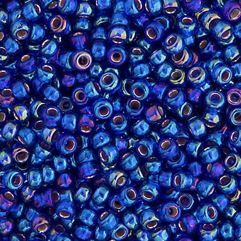 Miyuki Glass Seed Beads 11/0 (250g) DB1020 Silverlined Cobalt AB Bead