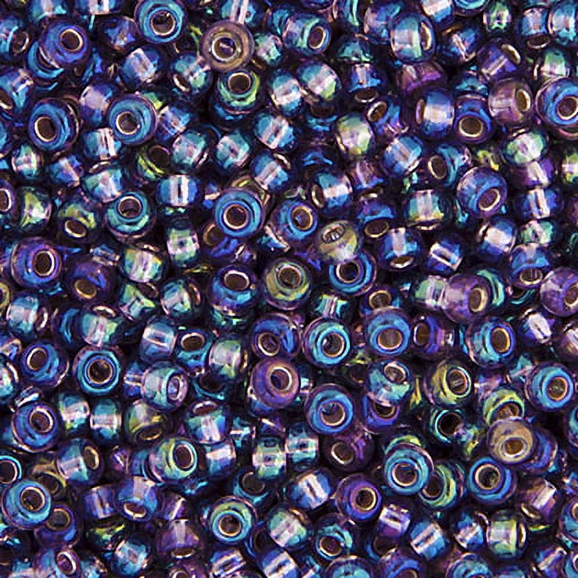 Miyuki Glass Seed Beads 11/0 (250g) DB1024 Silverlined Amethyst AB Bead
