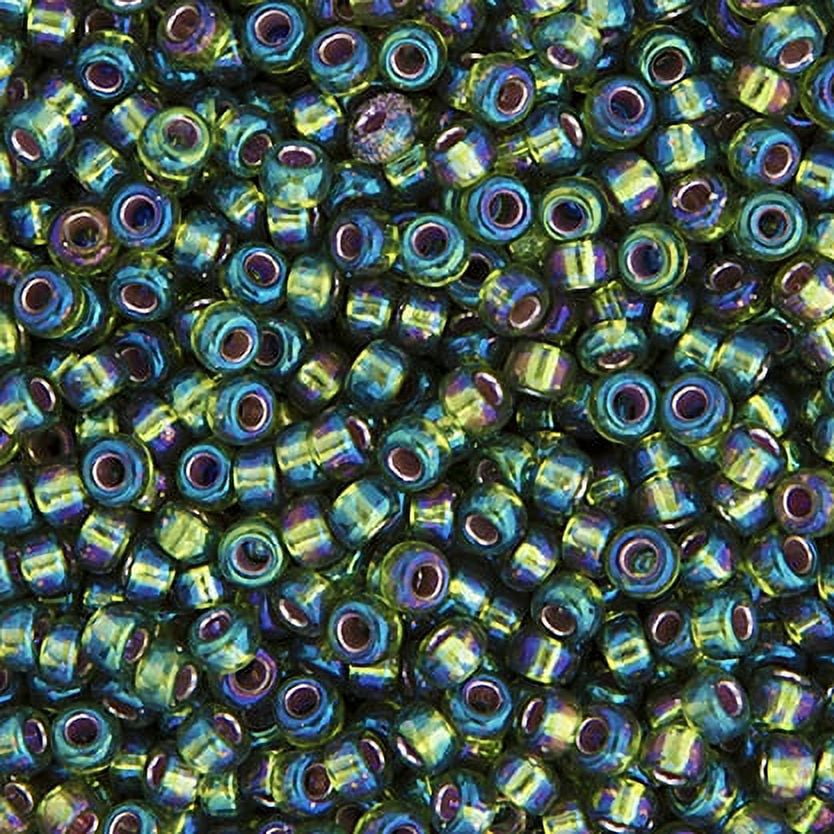 Miyuki Glass Seed Beads 11/0 (250g) DB1026 Silverlined Olive AB Bead