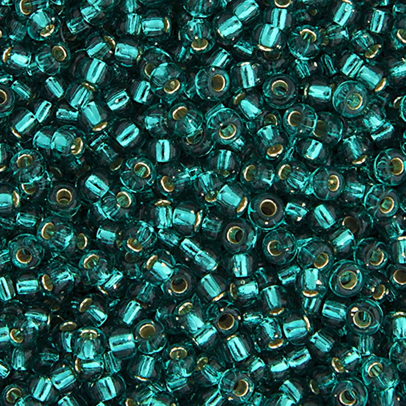 Miyuki Glass Seed Beads 11/0 (250g) DB2425 Silverlined Teal Caribbean Bead