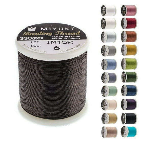 Miyuki Nylon Beading Thread B Brown (50m) for DIY Jewelry Making