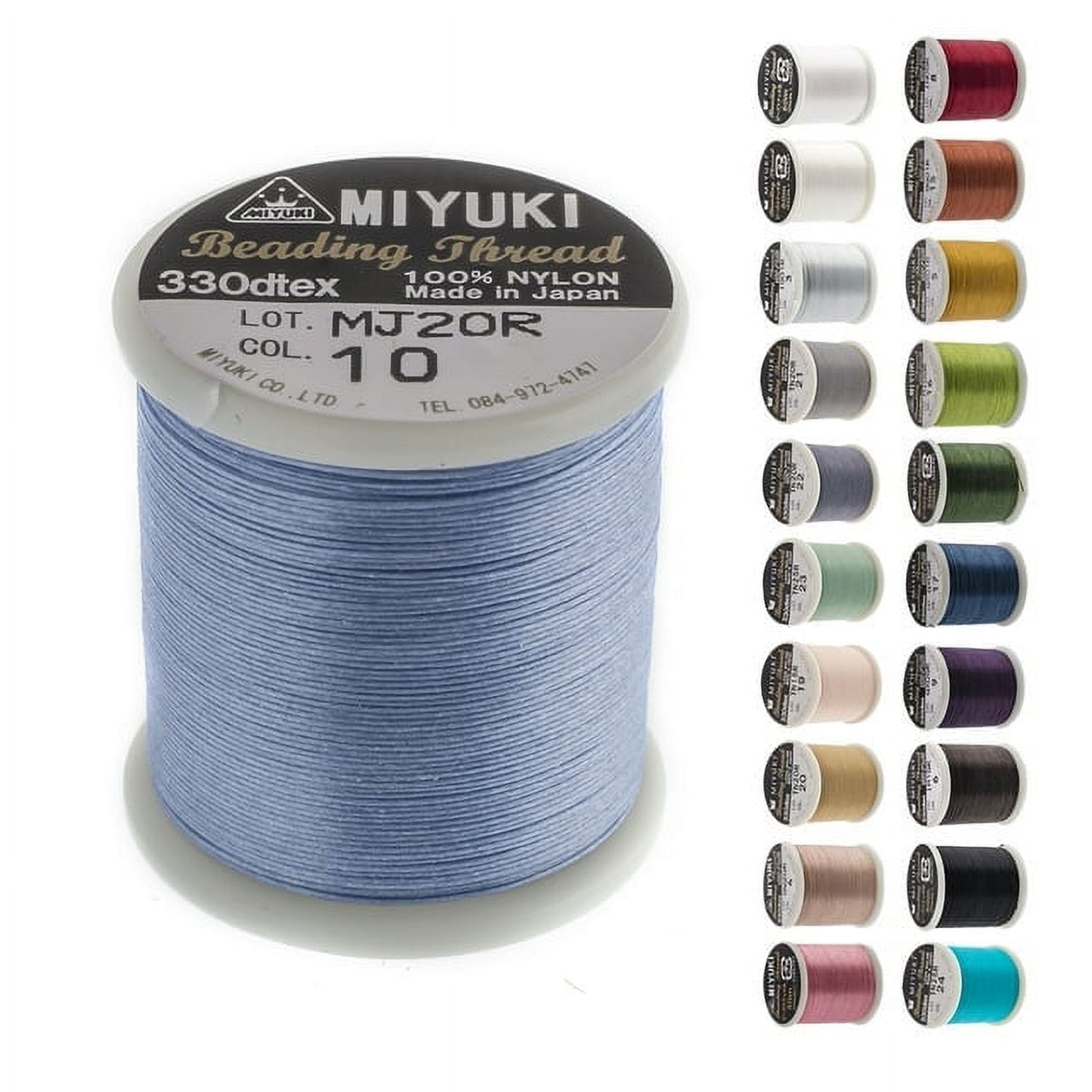 Miyuki Nylon Beading Thread B Black (50m) for DIY Jewelry Making