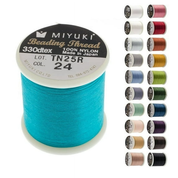 Miyuki Nylon Beading Thread B Teal (50m) for DIY Jewelry Making