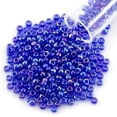 thumbnail image 1 of Miyuki Round Rocaille Seed Bead 11/0 Transparent Cobalt Blue AB, 1 of 2