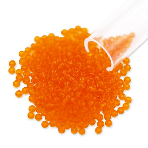 Miyuki Round Rocaille Seed Bead 11/0 Transparent Orange