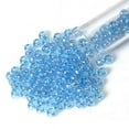 thumbnail image 1 of Miyuki Round Rocaille Seed Bead 8/0 Transparent Luster Blue, 1 of 4