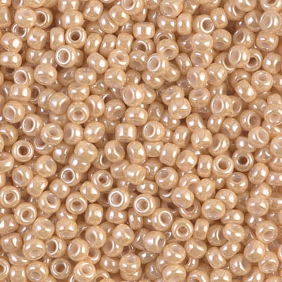 Dark Beige Ceylon Miyuki Seed Beads 8/0 8-9593-TB