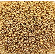 Miyuki Round Rocailles Seed Beads Size 15/0 8.2g Duracoat Galvanized Gold