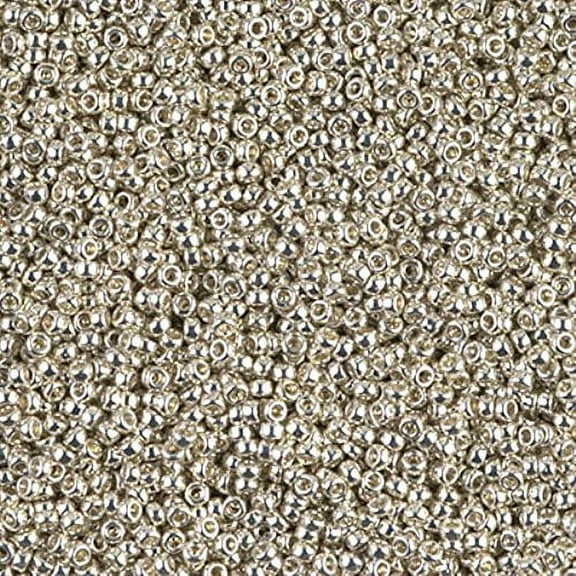 Miyuki Round Seed Bead Size 15/0 8.2g-tube Galvanized Silver